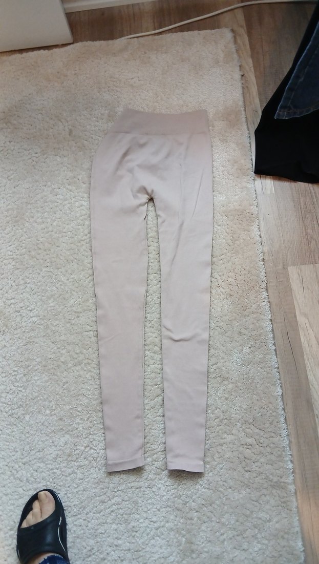 Beyaz Pamuklu Midi Hırka ve tayt - Görsel 3