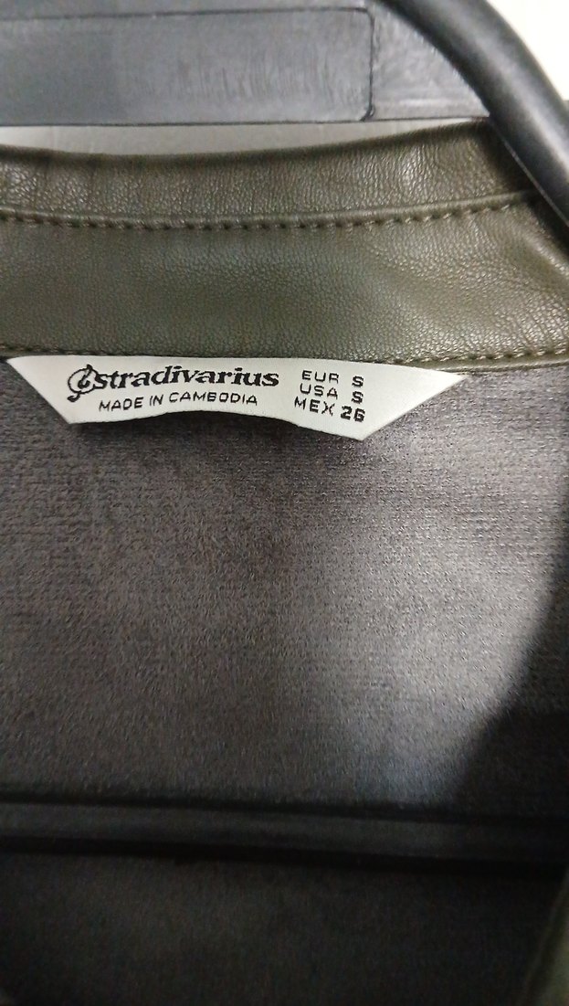 Kadın koyu yeşil Deri Kemerli  Ceket- gömlek - Görsel 2