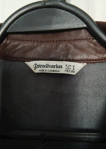 Kahverengi Deri Kemerli Kadın gömlek-ceket - Görsel 2