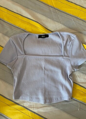 Bershka Bershka lila crop üst