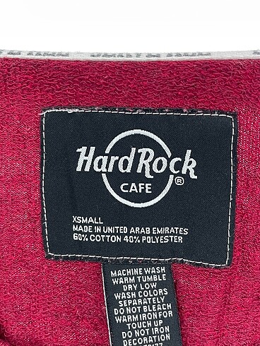 xs Beden bordo Renk Hard Rock Sweatshirt %70 İndirimli.