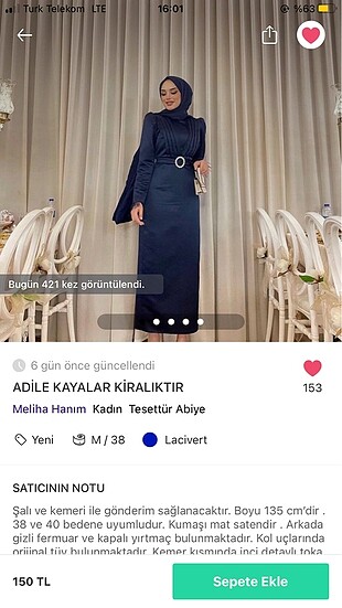 Mavi elbise