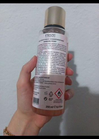 PRIZE Parfümlü simli Vücut Spreyi - Görsel 2