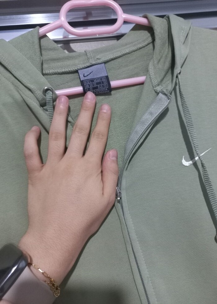 Kapşonlu fermuarlı swetshort  - Görsel 3