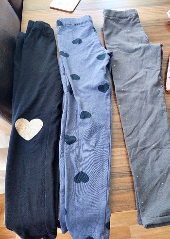 Kız Çocuk Gri Denim Tayt