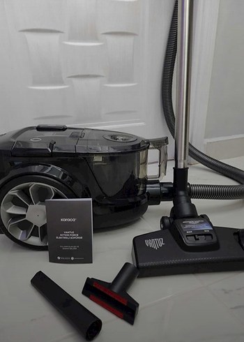 Siyah Gri Elektrikli Süpürge