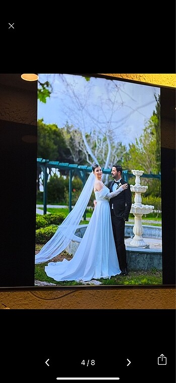 l Beden beyaz Renk Özel Dikim Gelinlik
