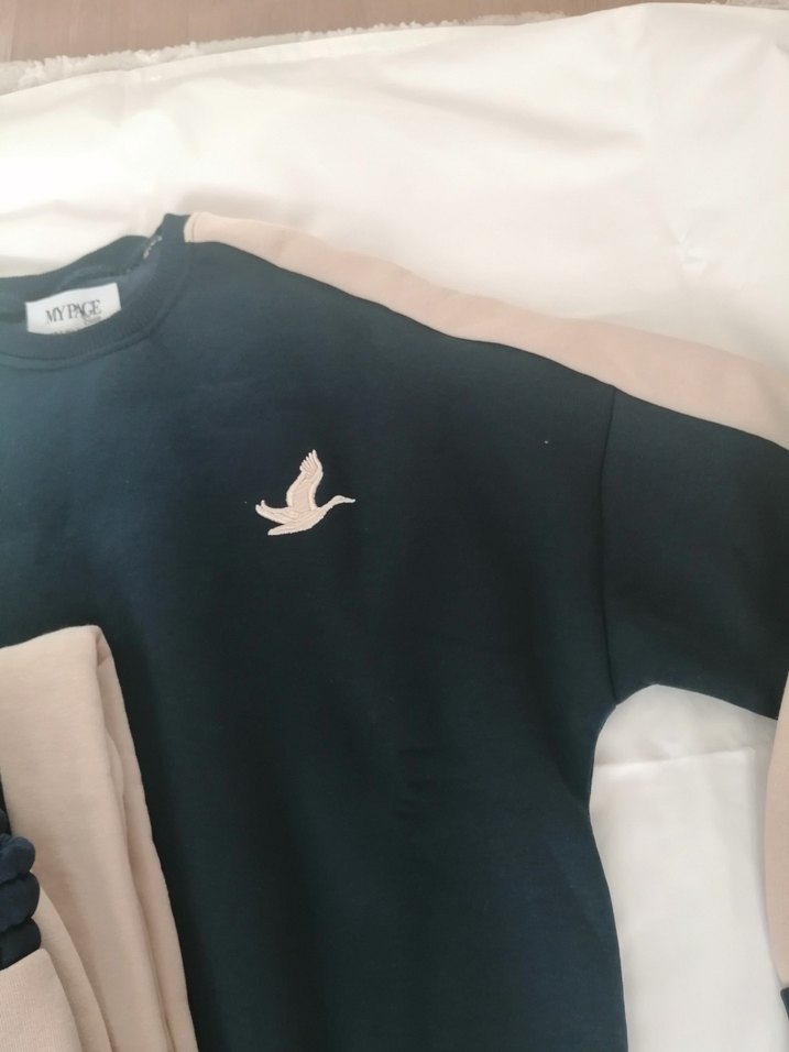 Lacıvert Bej Erkek. Bayan  Eşofman Takımı - Görsel 5