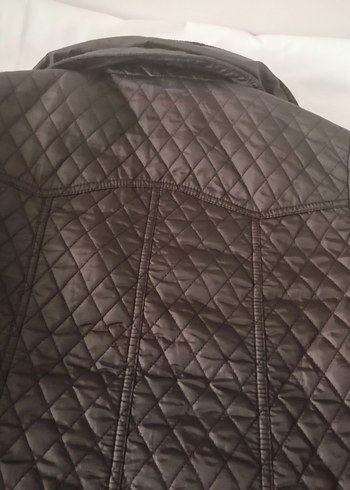 Düğmeli ve fermuarlı  kahverengi kadın mont  m beden - Görsel 7