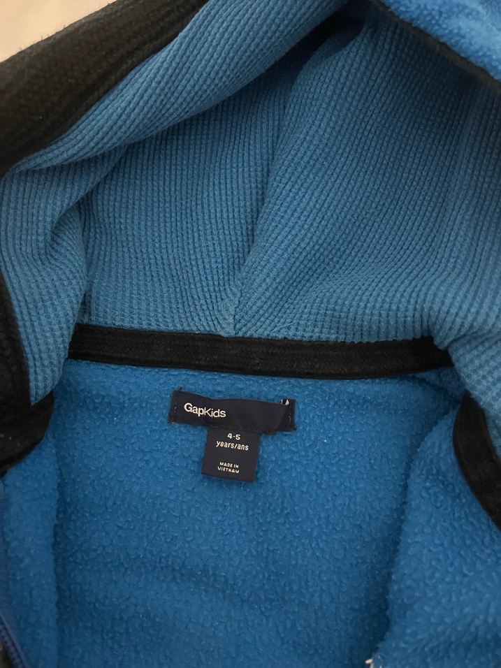 Mavi GAP Fermuarlı Erkek Çocuk Sweatshirt - Görsel 2