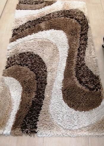 Kahverengi Yılan Desenli Modern Halı - Görsel 2