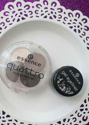 essence 4lü far paleti ve jel eyeliner