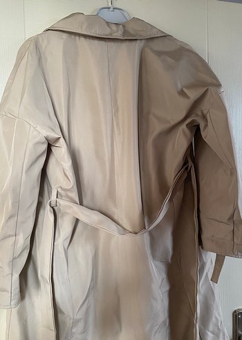 Bej Düğmeli Kadın Trençkot - Görsel 5