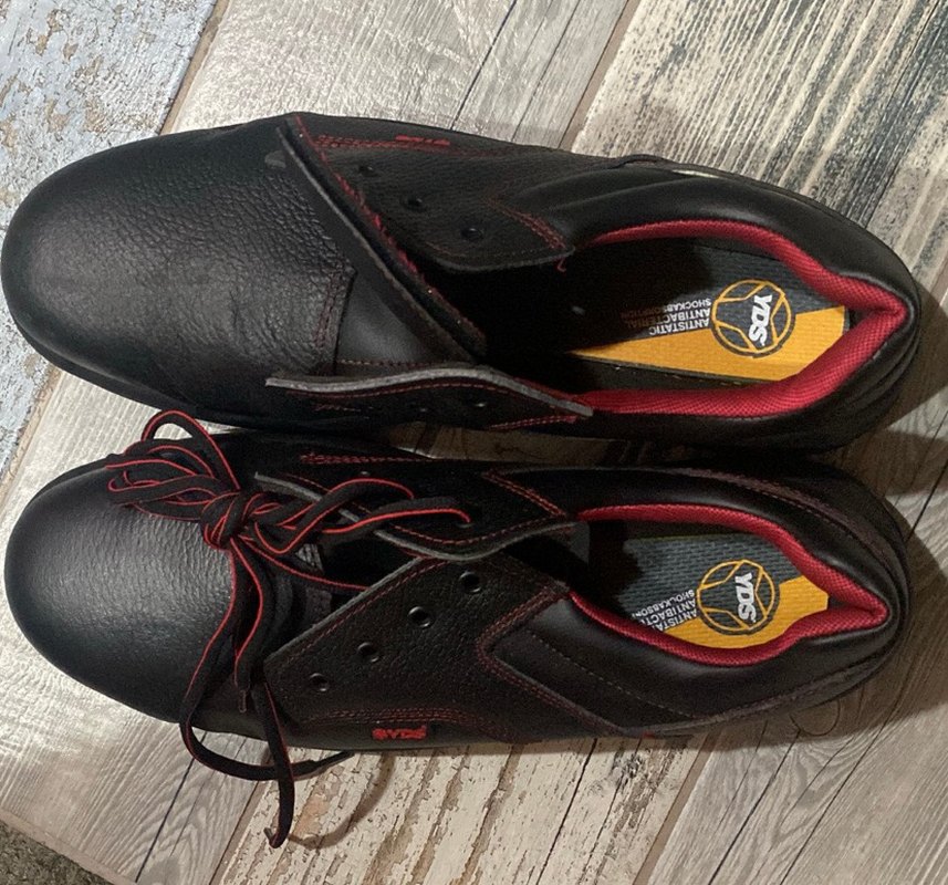 Siyah bağcıklı özel üretim iş ayakkabısı 48 numara - Görsel 5