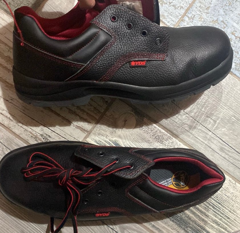 Siyah bağcıklı özel üretim iş ayakkabısı 48 numara - Görsel 4