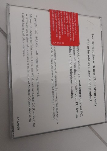 MİCROSOFT EXCEL 5.0 MİCROSOFT ACCESS 2.0 MİCROSOFT SCENES CD - Görsel 2