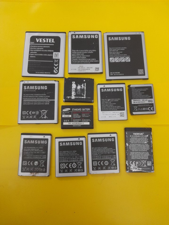 Sarı Samsung ve Vestel Telefon Bataryaları - Görsel 2
