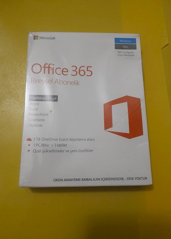 Microsoft Office 365 Bireysel Abonelik 1 Yıl