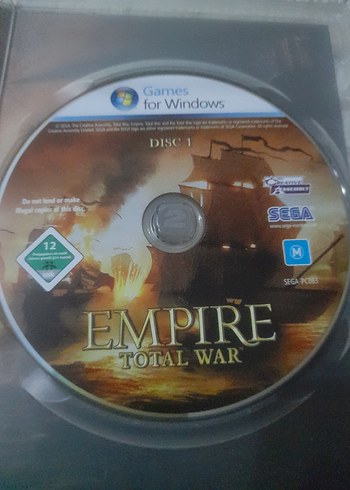 Beden RETRO PC ORİJİNAL EMPİRE TOTAL WAR Oyunu..2 DİSKLİ VERSİYON..