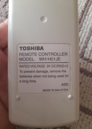 ORİJİNAL TOSHİBA KLİMA UZAKTAN KUMANDASI [WH-H01JE].. - Görsel 5