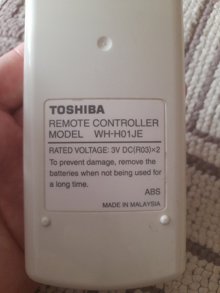 ORİJİNAL TOSHİBA KLİMA UZAKTAN KUMANDASI [WH-H01JE].. - Görsel 5