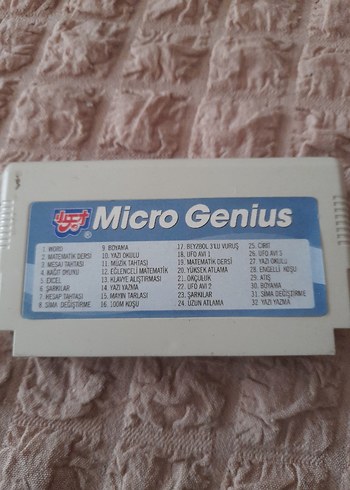 NOSTALJİ 8 BiT ATARi 32in1 MİCRO GENİUS Oyunu kaseti..