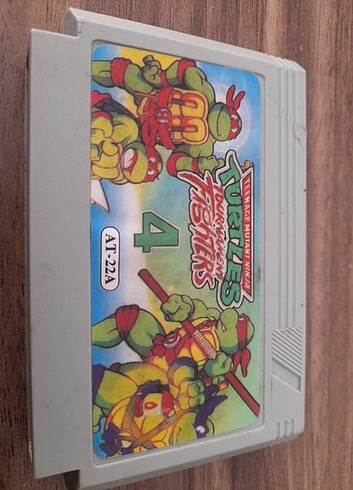 Nostalji Atari Oyunu ninja turtles 4 kaseti 