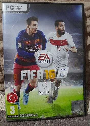 Pc Orijinal FİFA 16 Oyunu.. 2 cd vardır 3.cd si eksiktir.