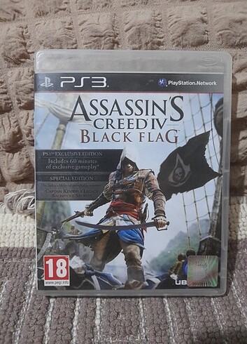 Ps3 Orijinal Assassin's Creed Black Flag boş kutusu. 