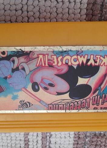 Nostalji Atari Mickey mouse 4 safari oyun kaseti..