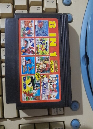 Nostaljik Atari 8 in 1 Oyunu kaseti..Zor bulunan kafa oyunlar va