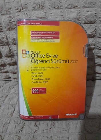 Orijinal Microsoft Office Ev Ve Öğrenci Sürümü 2007.Kolleksiyonl
