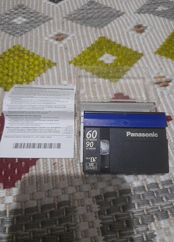 PANASONİC MİNİ DV 60 SP 90 LP MODE Kamera Kaseti..2 El olup içer