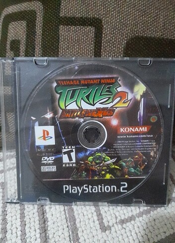PS2 ÇEKME BASKILI TEENAGE MUTANT NİNJA TURTLES 2 BATTLENEXUS DV
