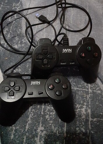 JWIN USB-1120 İkili Kablolu USB PC Gamepad - Oyun Kolu..Kollar t