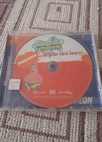 ORİJİNAL VCD SÜNGER BOB SEVGİLİLER GÜNÜ SÜRPRİZİ..CD'NİN ÖN KAPA