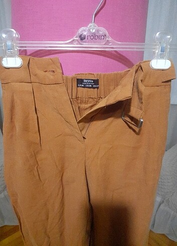 xs Beden BERSHKA XS BEDEN KETEN KADIN PANTOLONU..MADE İN VİETNAM..2.EL TA