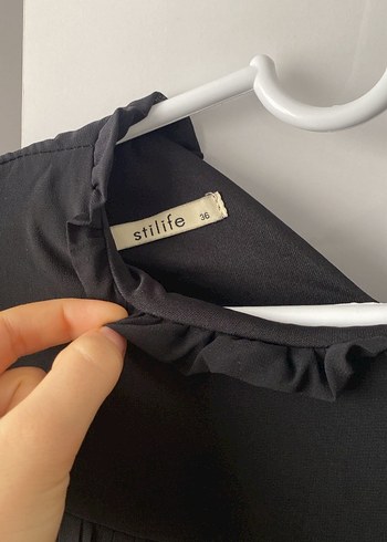 Uzun Siyah Piliseli Gotik Elbise - Görsel 3