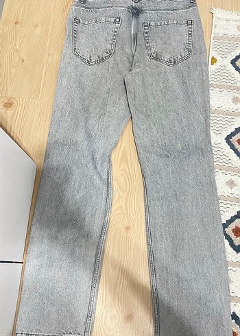 Gri erkek kot bol pantolon - Görsel 5