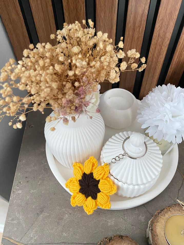 Renkli El Örgüsü Anahtarlık - Görsel 4