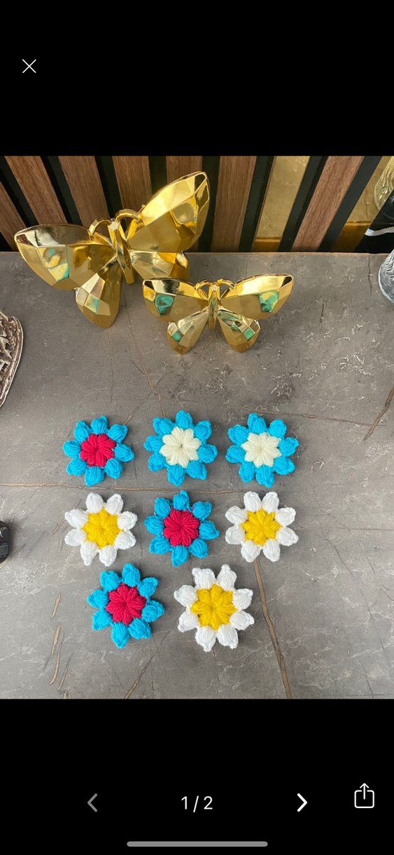 Renkli El Örgüsü Anahtarlık - Görsel 2