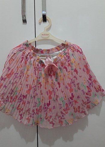 Pembe Pilili Kız Etek