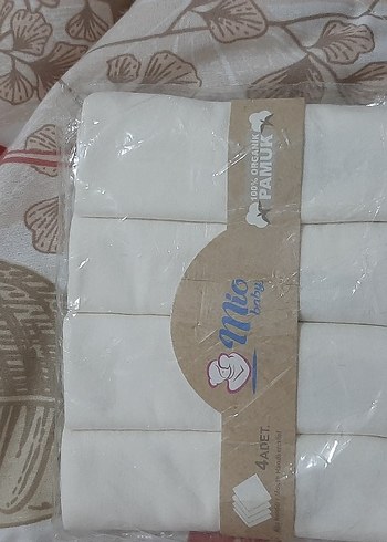Organik Pamuk Bebek Bezi 4'lü Paket