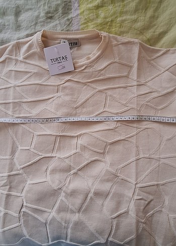 Bej Uzun Kollu Keten merserize tunik - Görsel 7