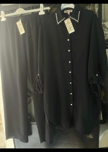 Siyah Uzun Kollu Kadın Gömlek - Görsel 8