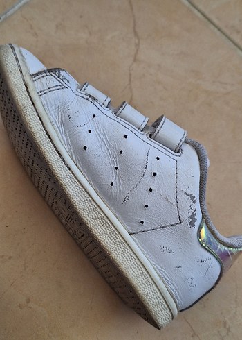 Kız Çocuk Beyaz Cırt Cırtlı Spor Ayakkabı - Görsel 9