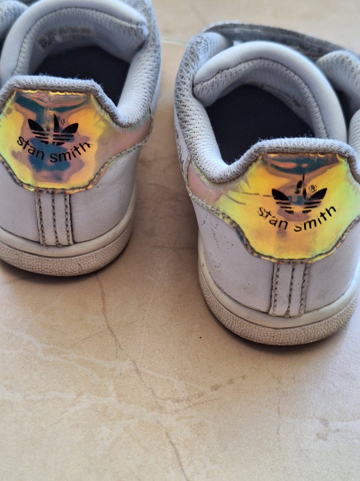 Kız Çocuk Beyaz Cırt Cırtlı Spor Ayakkabı - Görsel 4