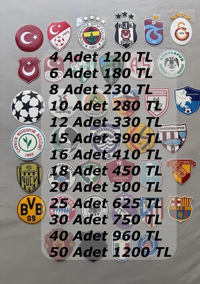 YENİ ARMALAR GELDİ. Kabartma arma(ütü baskı) - Görsel 2