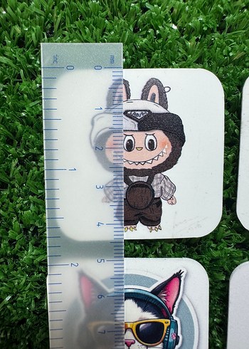 Ütü ile yapışan yüksek baskı etiketler 4,5x4,5 cm - Görsel 9