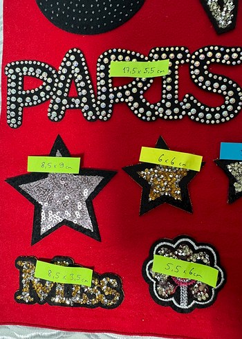 Ütü ile yapışan aplikler/yama/patch - Görsel 7